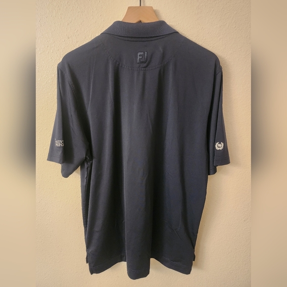 FJ Footjoy Mens Navy Polo Golf Shirt Sz Medium - Picture 9 of 10